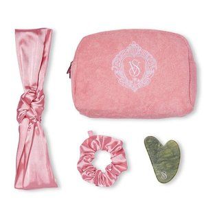 Victoria's Secret Self-Care Gua Sha Spa Kit in Terrycloth Pouch